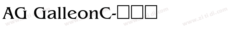 AG GalleonC字体转换